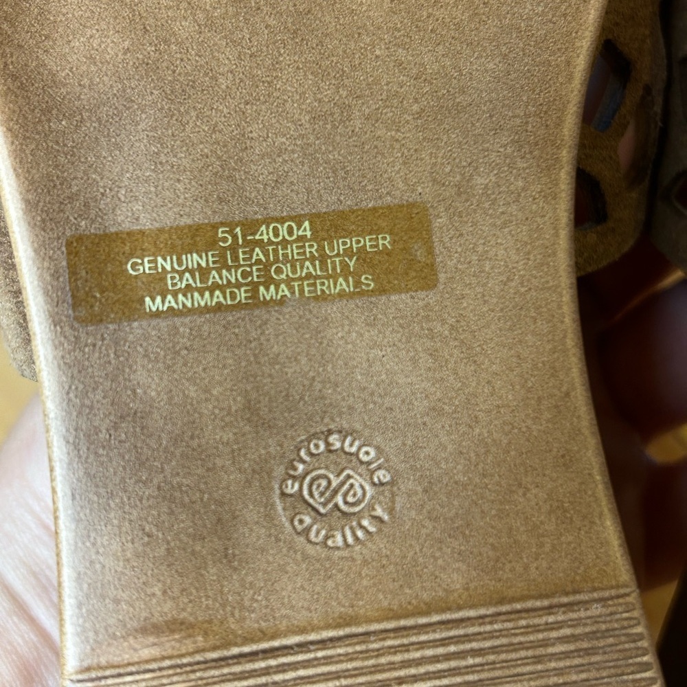 NWOT Bella Vita Women's Cas-Italy Tan Wedge Slide Sandals - Picture 8 of 12